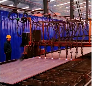 甘肃永登钢结构车间数控等离子切割机